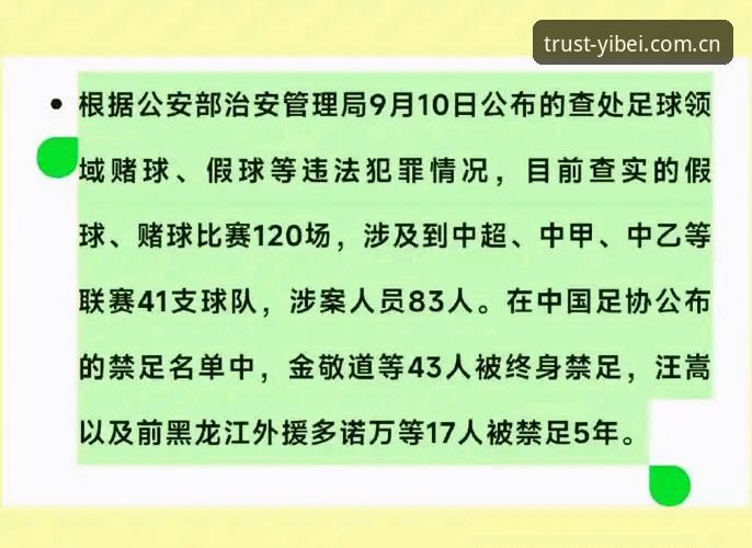 中国足协第三批禁足名单最新动态：17人终身禁足，48人遭重罚